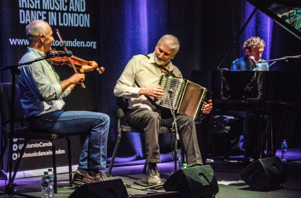 IMDL Presents: Sliabh Aughty – Charlie Harris (accordion), Mark Donnellan (fiddle), Jim Corry (piano)