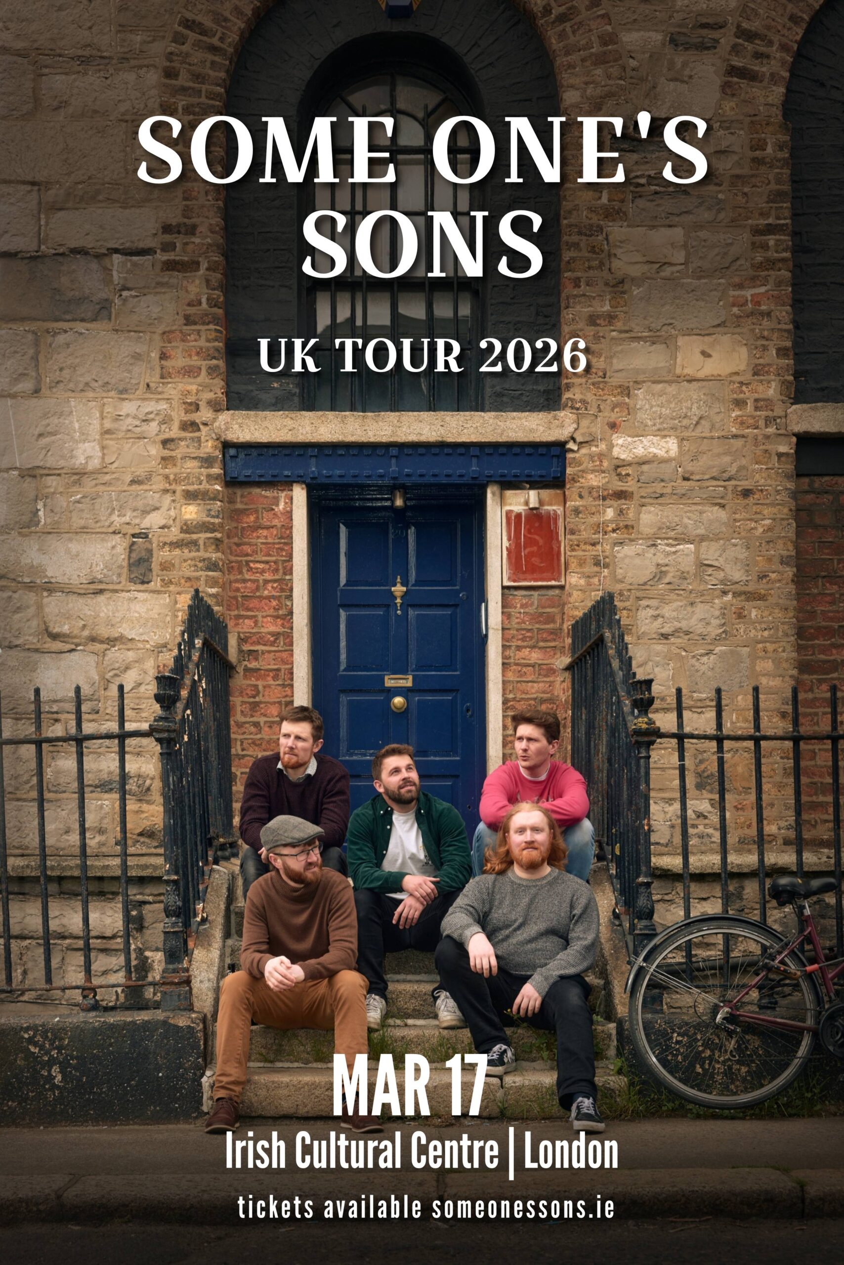 Celebrate St. Patrick's Day at the Irish Cultural Centre Hammersmith with the band Some One's Sons