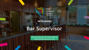 bar supervisor job vacancy at the irish cultural centre