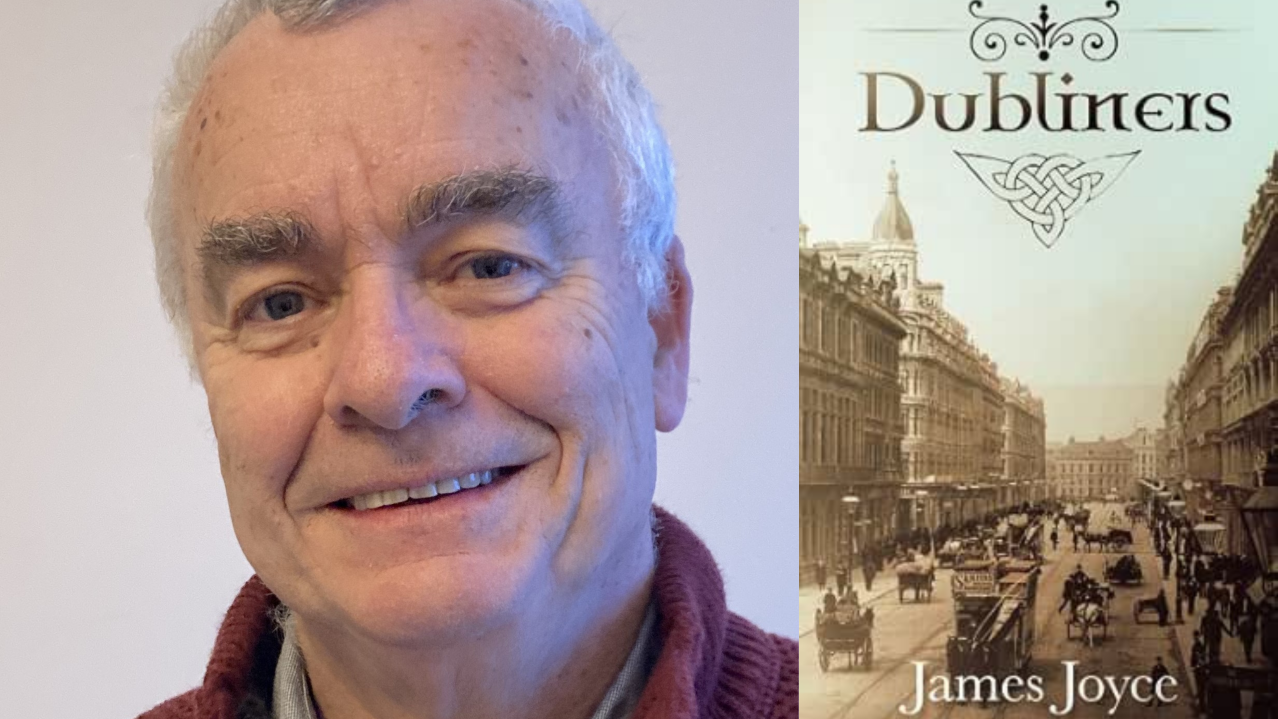 Donal Manning Portrait and Dubliners Book by James Joyce