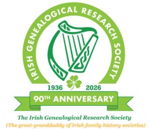 Green harp 90th IGRS logo