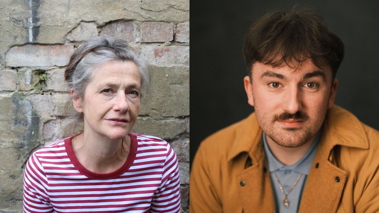 Portraits of Martina Evans (left) and Michael McCann (Right)